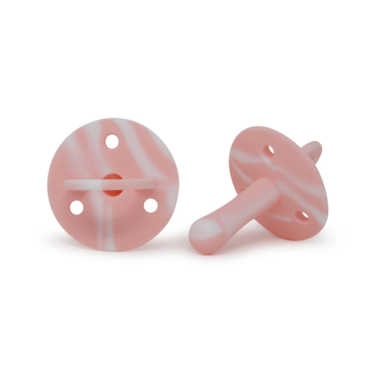 Marbled Blush Pink Silicone Pacifier