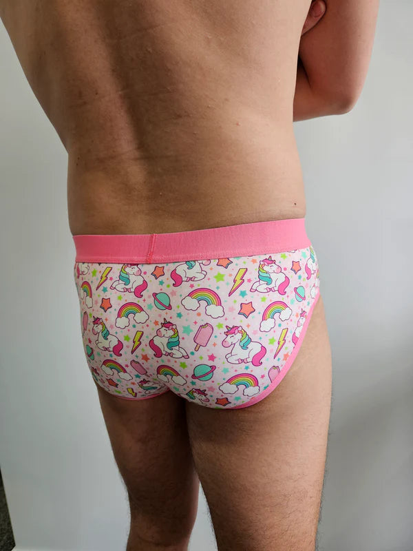 Unicorn Print Underwear - Mens