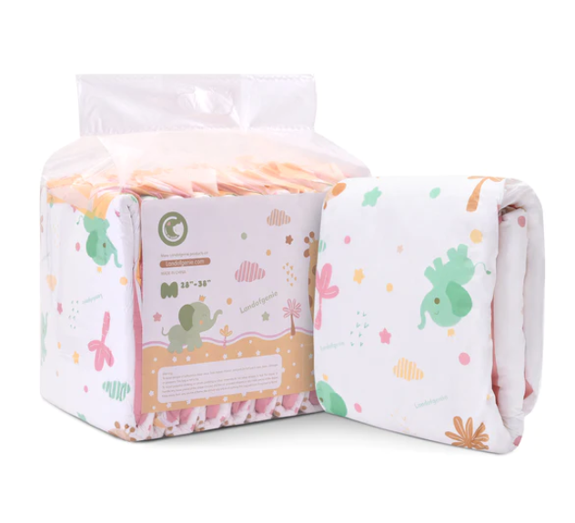 Anime Giraffe and Elephant Diapers