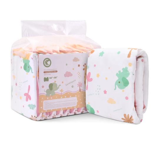 Anime Giraffe and Elephant Diapers