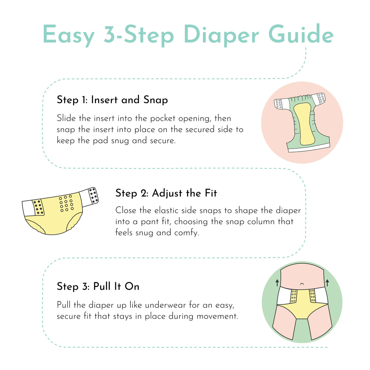 White Pull On Diaper