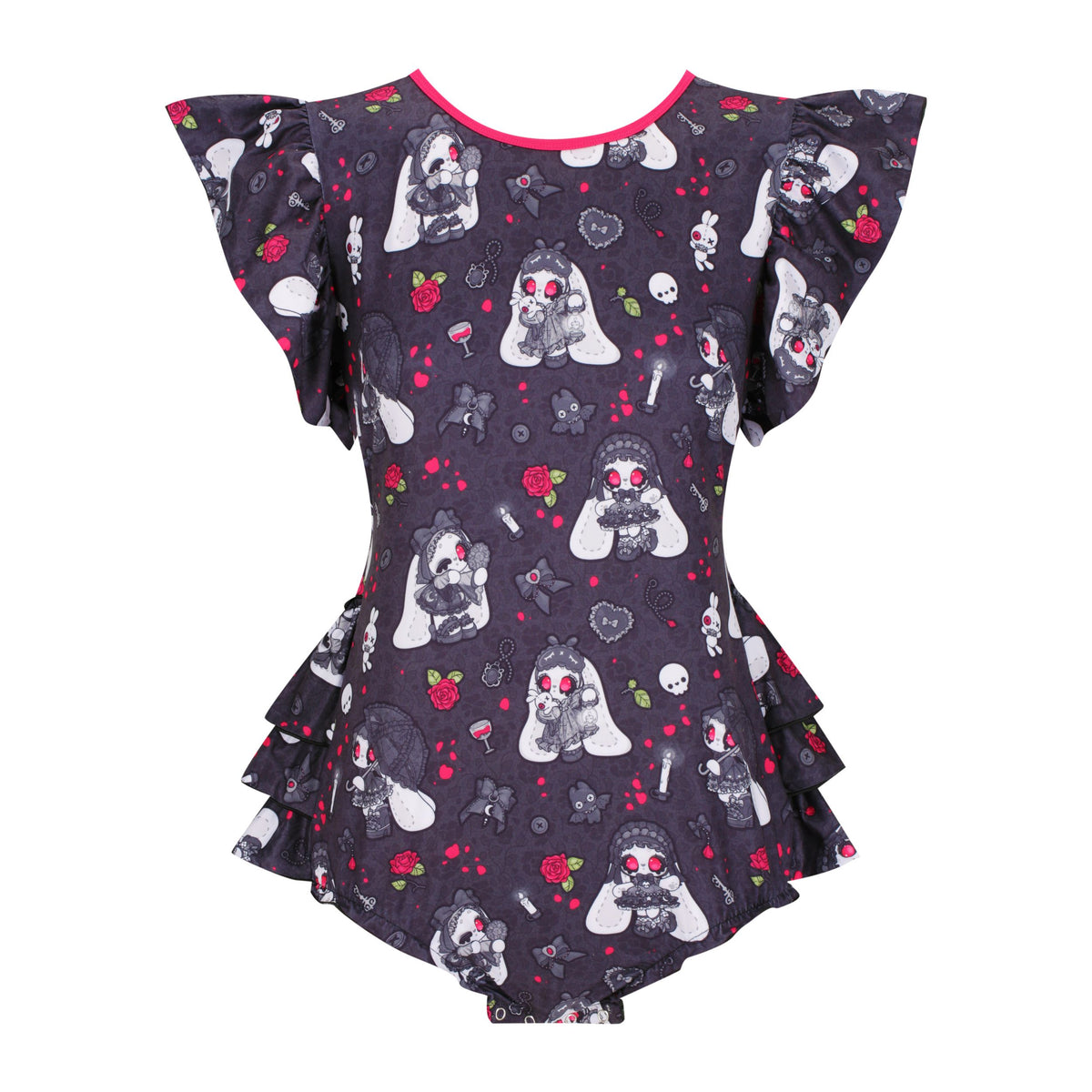 Gothic Sweetheart RuffleButt Onesie