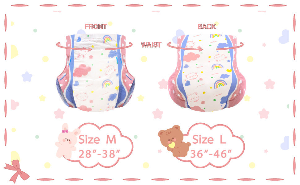 Anime Rabbit and Bear Diapers