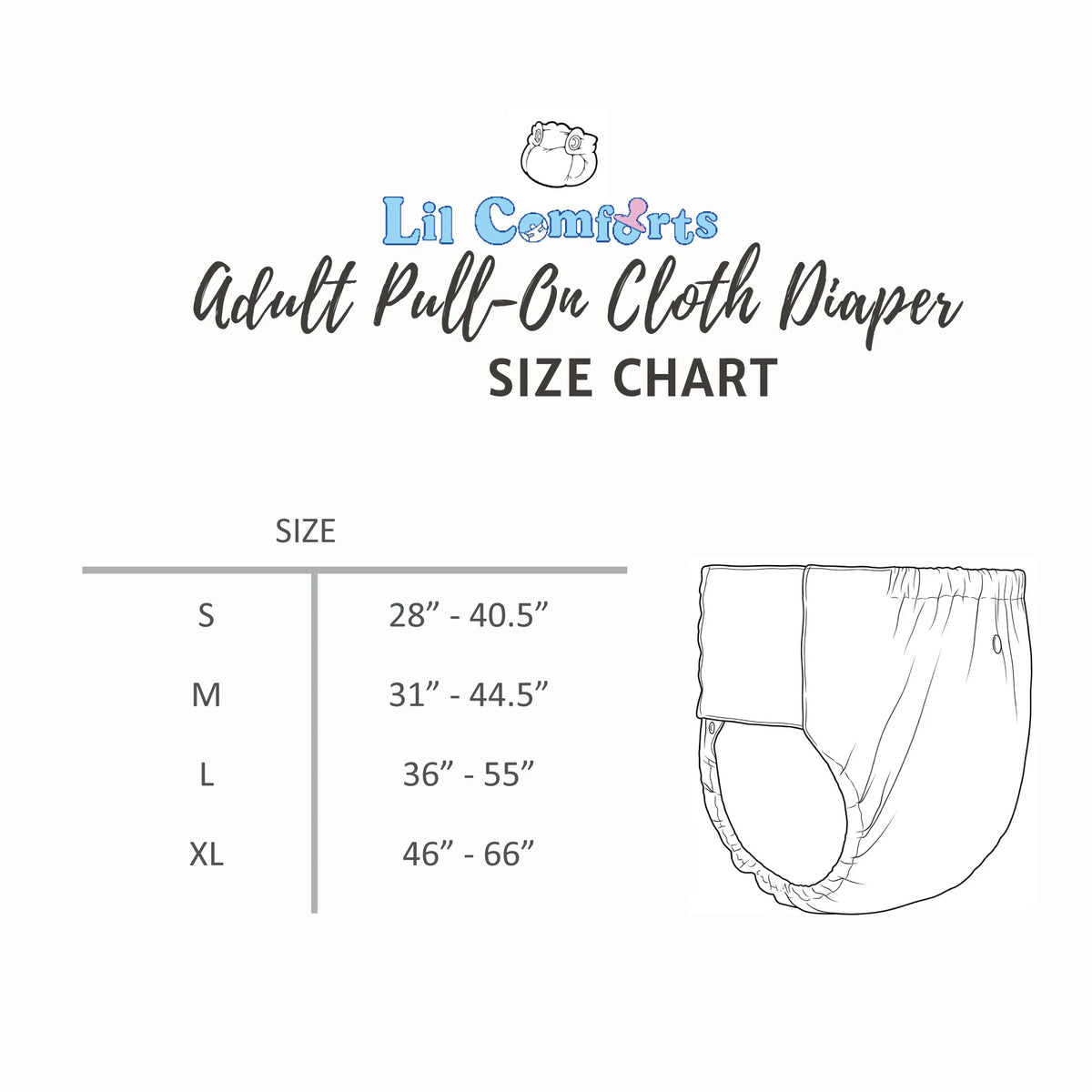White Pull On Diaper