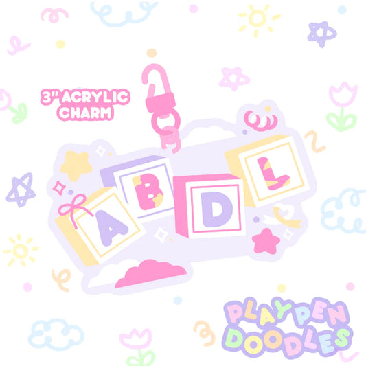 Pastel ABDL Acrylic Charm