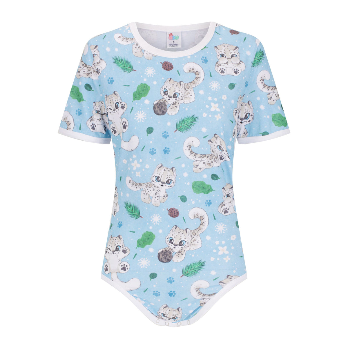 Snow Leopard (Light) Onesie