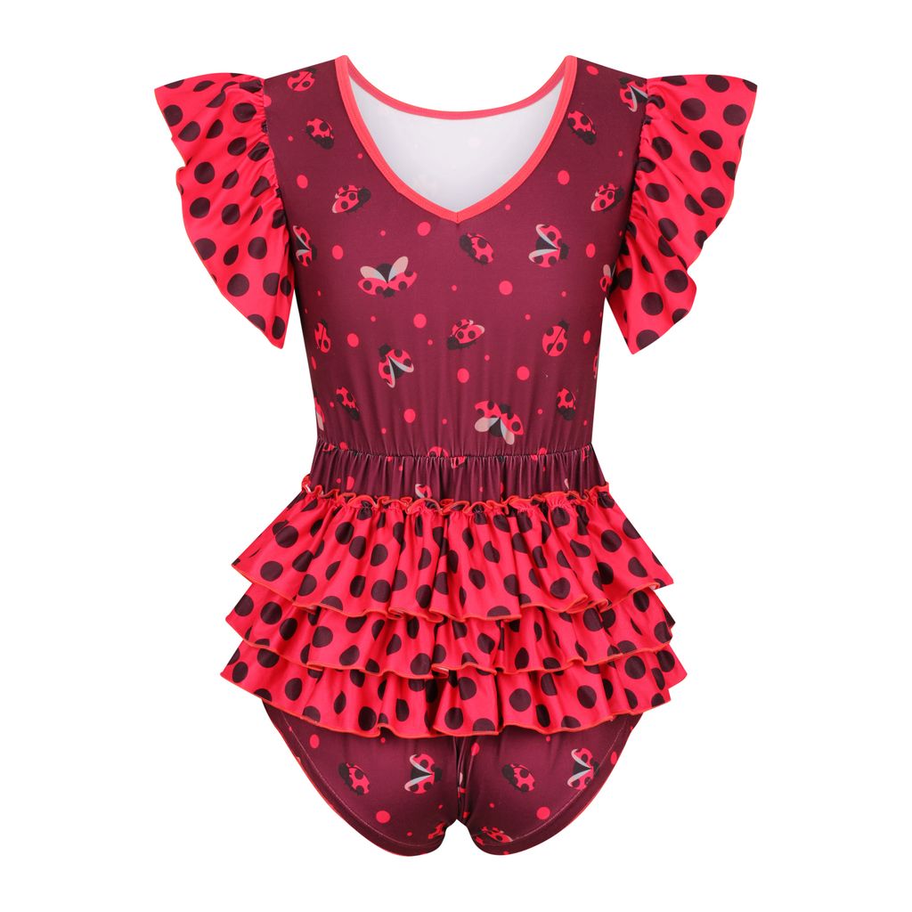 Ladybugs RuffleButt Onesie